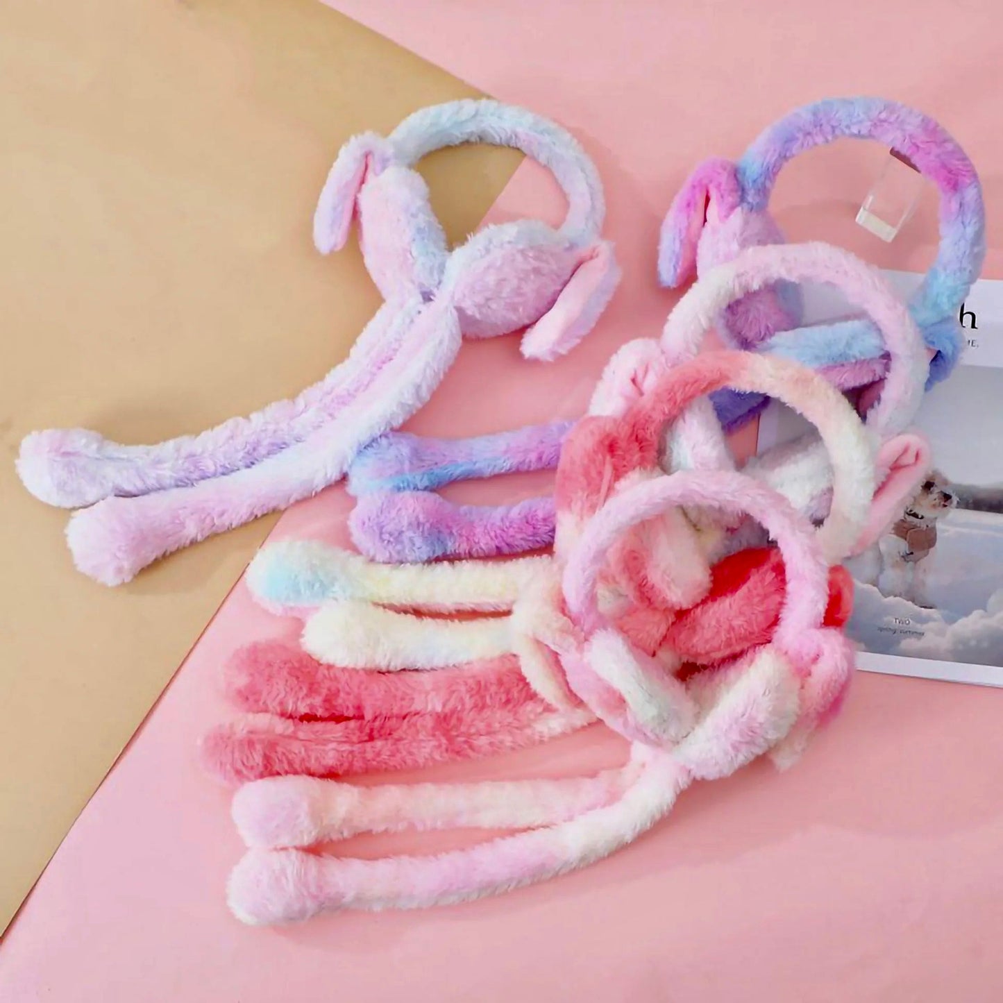 Kids Warm Soft Winter Moving Bunny Earmuffs