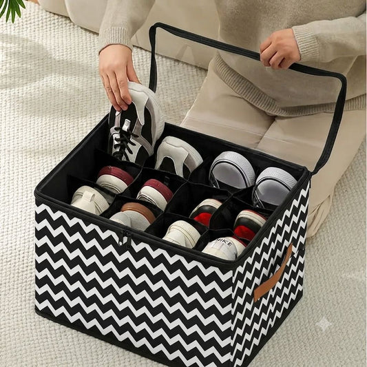 12 Compartments Dustproof Shoes Organizer Box