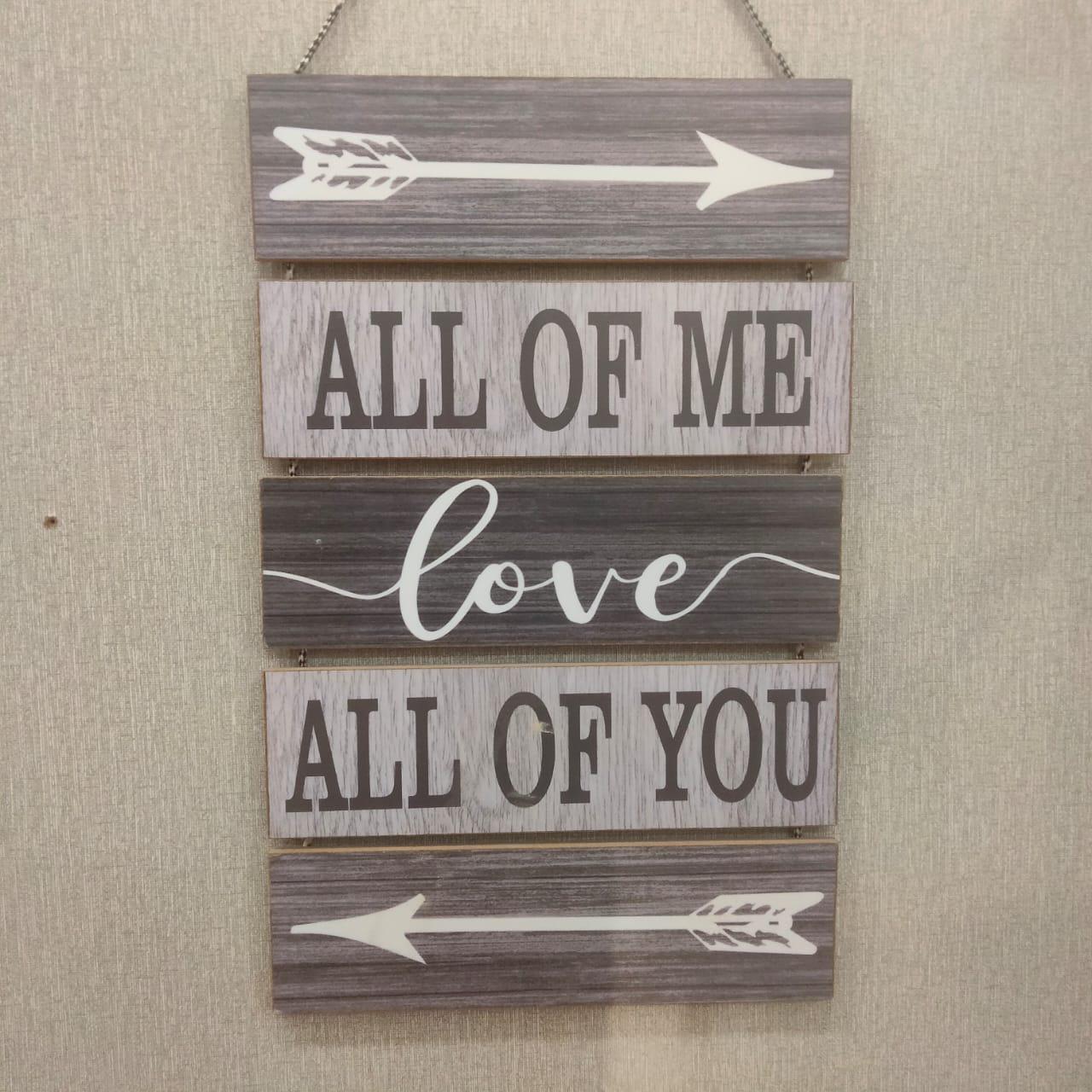 Five Steps Wooden Quotation Wall Hanging for Home Decor