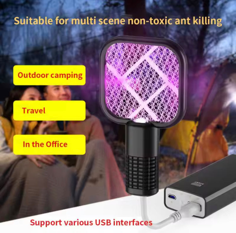 Mini USB Electric Mosquito Racket with UV Night Light