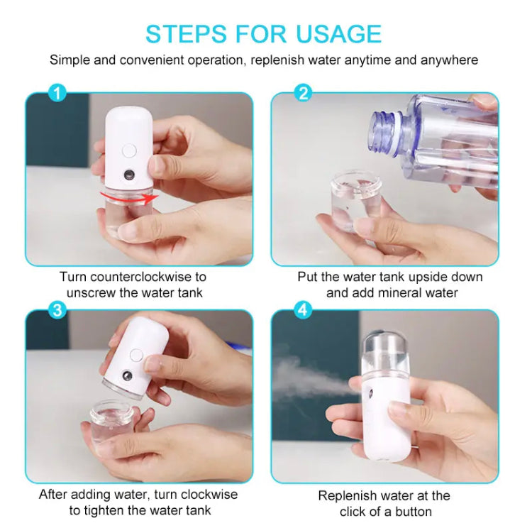 Nano Rechargeable Facial Face Steamer