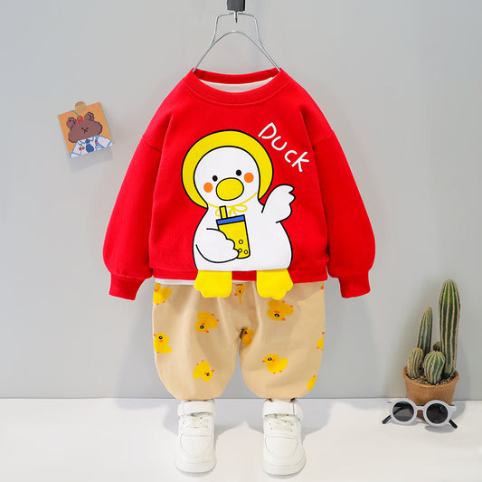 Winter Fleece Sweatshirt with Trouser for Kids