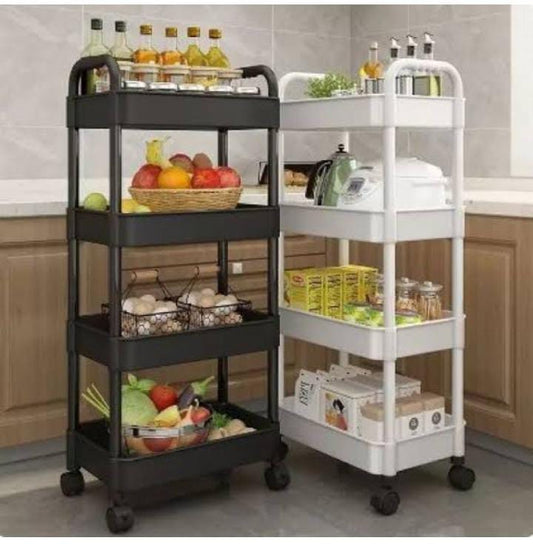Four Layers Multifunctional Trolley with Wheels