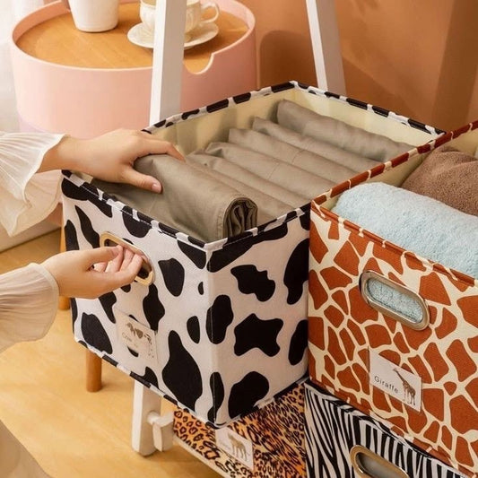 Large Capacity Printed Multifunctional Storage Box