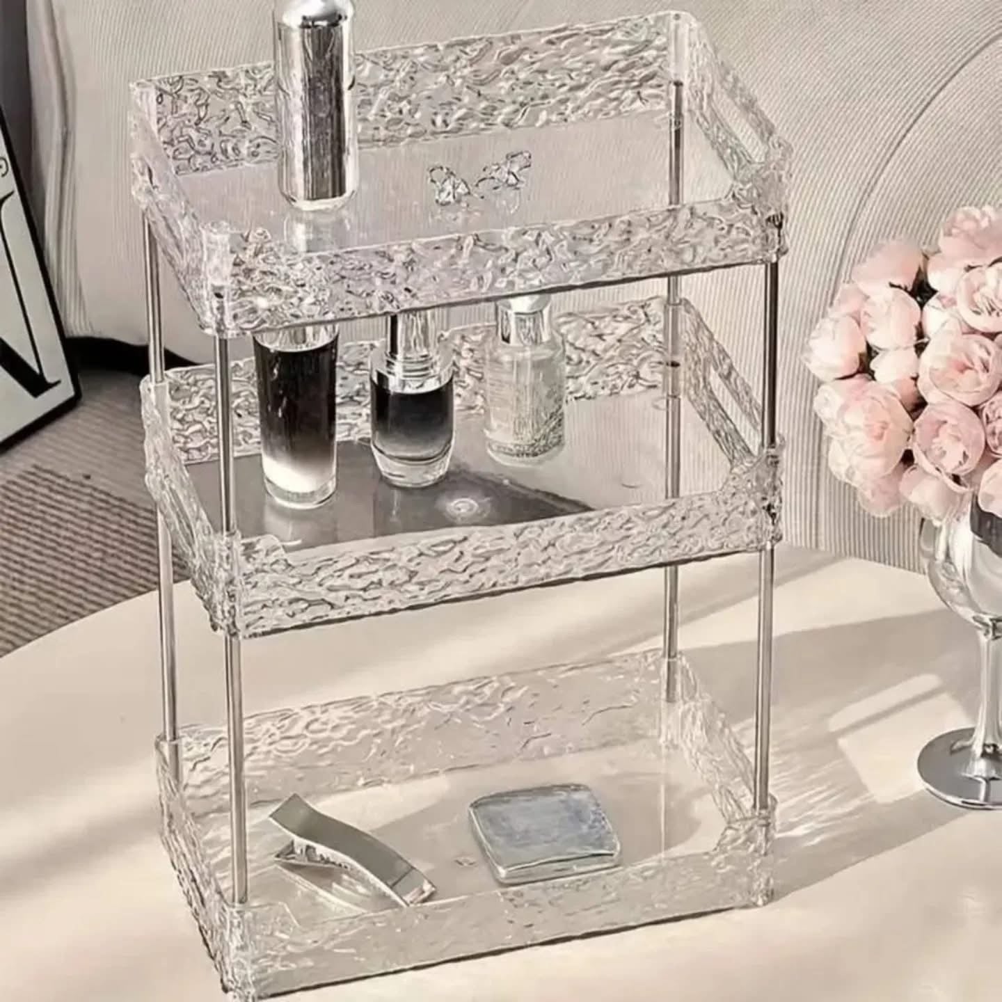 Luxury Acrylic Multipurpose Cosmetics Makeup Vanity Organizer