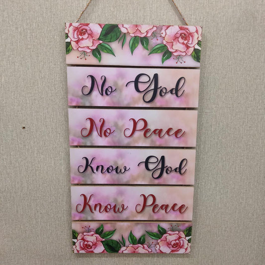 Six Steps Wooden Quotation Wall Hanging for Home Decor