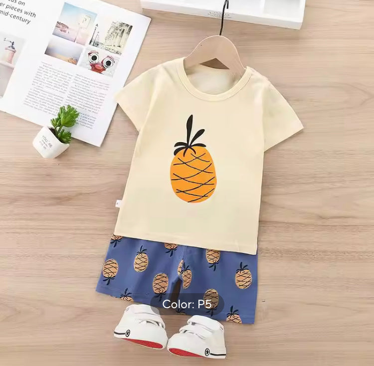 Tshirt+Shorts 2 Piece/Set For Girls