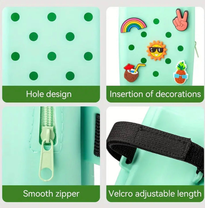 Silicone Tumbler Bag with Charms