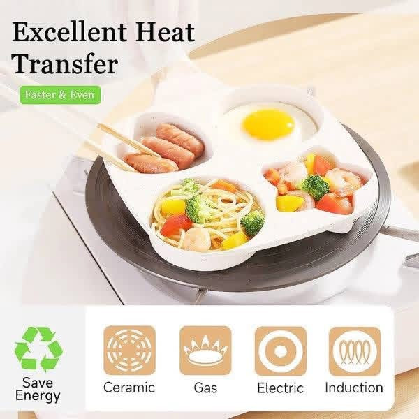 Non-Stick Heart & Star Shaped Frying Pan with Box Packaging