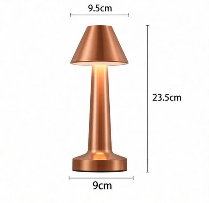 Metal Rechargeable Touch Lamp with 3 Modes of Light