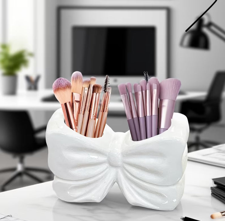 Bow Shape Makeup Brushes Holder