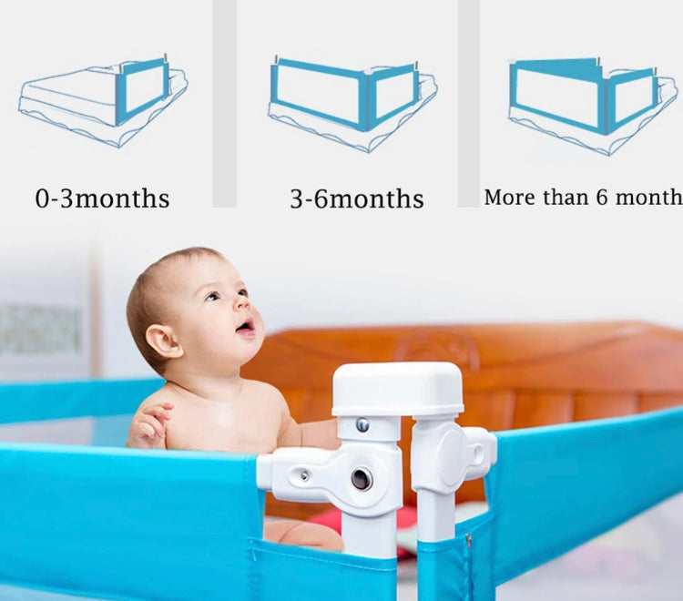 Child Bed Safety Barrier Protection Rails (Size 5.9 Ft)