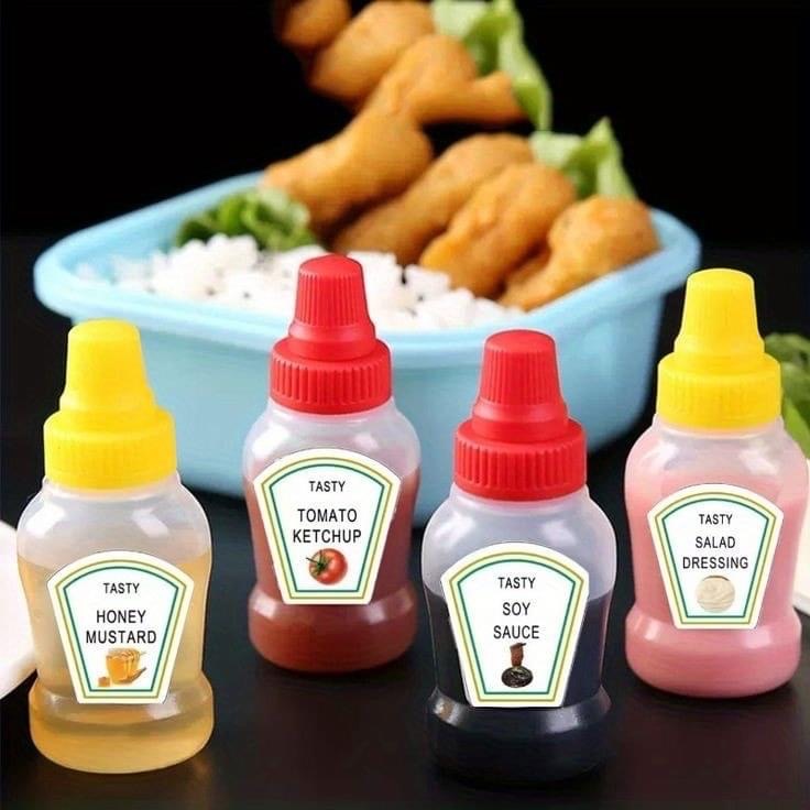Pack of 2 Portable Ketchup & Sauces Bottle