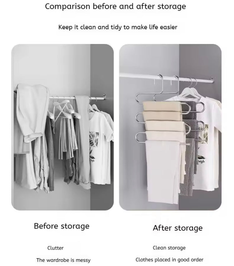 5 Layer Stainless Steel Clothes Hanger