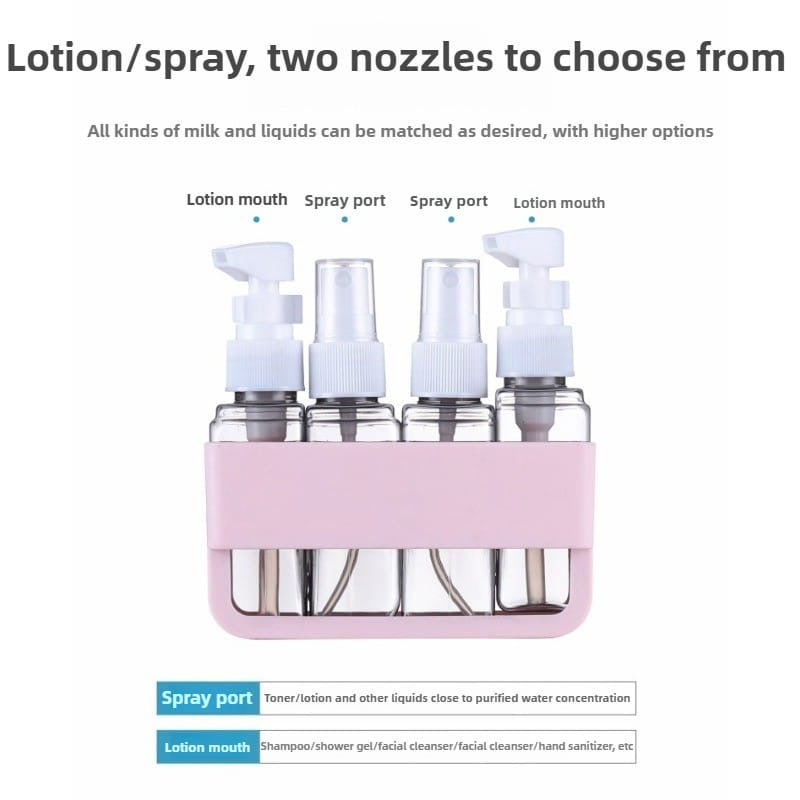 4 in 1 Leakproof Refillable Travel Bottles with Lid