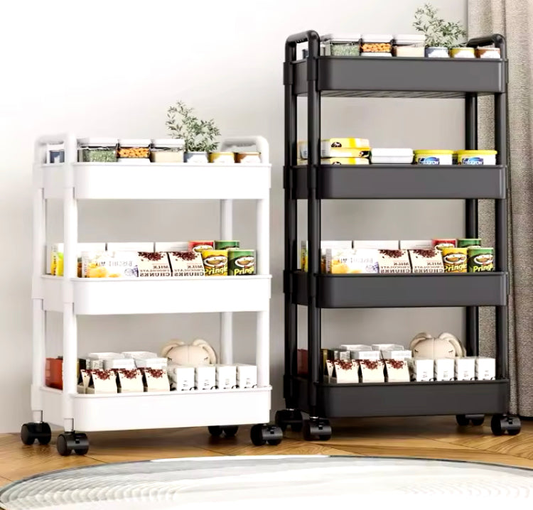 Four Layers Multifunctional Trolley with Wheels