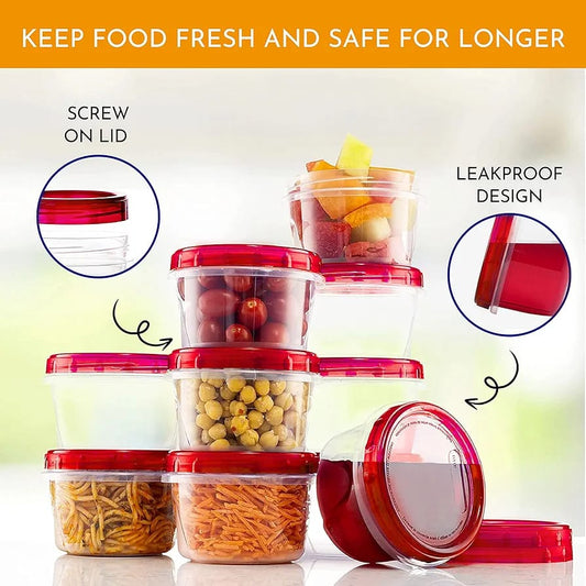 10 Pcs Storage 150ml Jars with Airtight Screw Top Lid