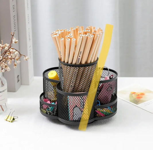 Metal Rotating 7 Grids Large Capacity Multipurpose Holder