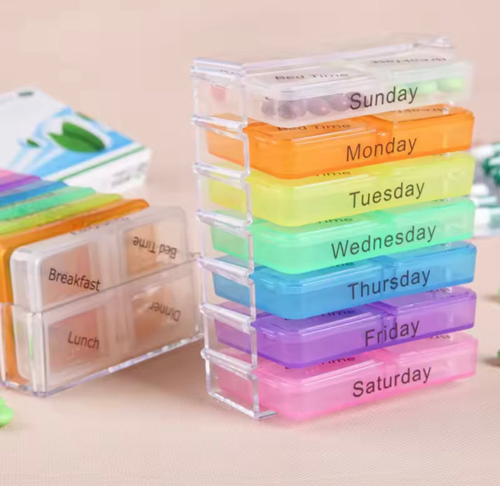 7 Days Portable Medicine Pill Box