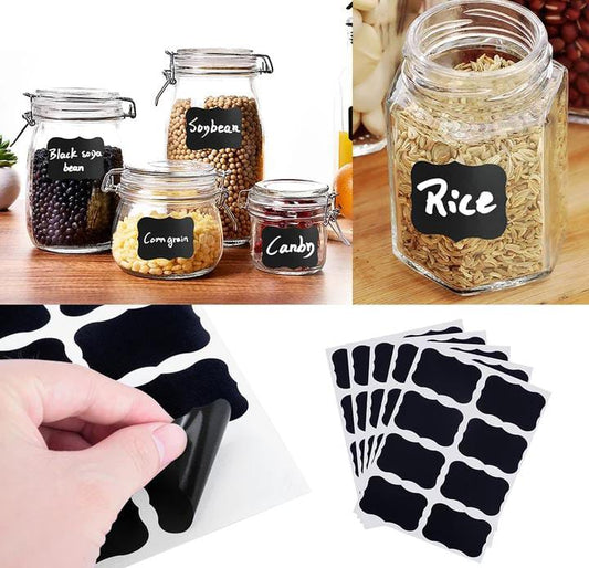 24 Pcs Waterproof Bottles / Jars / Multipurpose Stickers