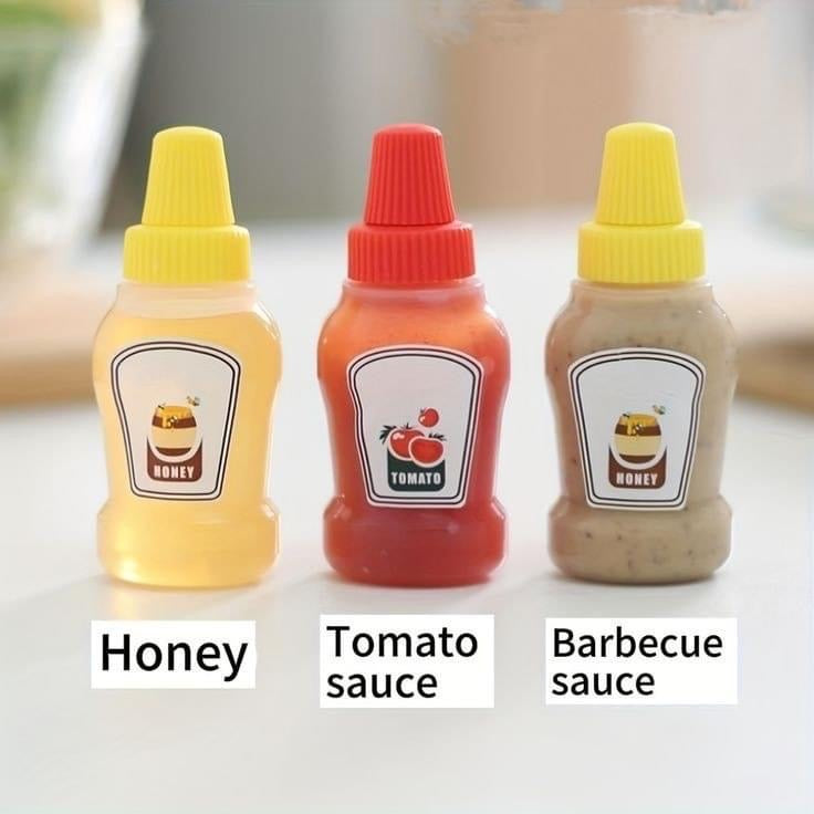 Pack of 2 Portable Ketchup & Sauces Bottle