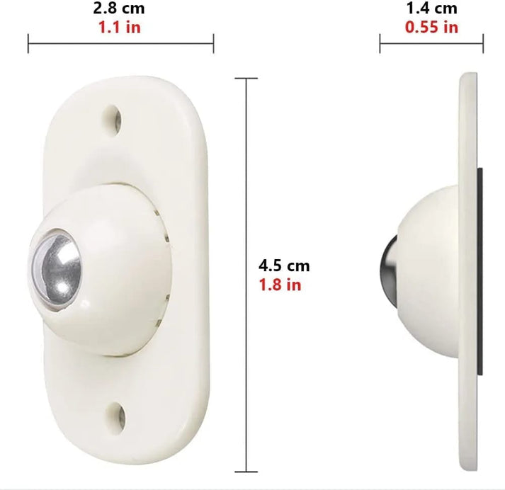 4 Pcs Self-Adhesive Multipurpose Rotatable Wheels