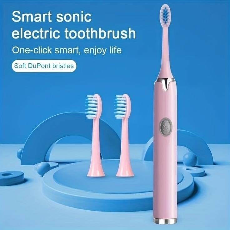Electric Toothbrush USB Charging Rechargeable with 2 Heads