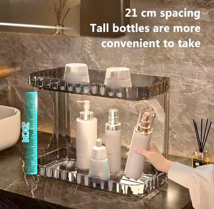 Luxury Double Layer Multipurpose Perfumes Skincare Rack