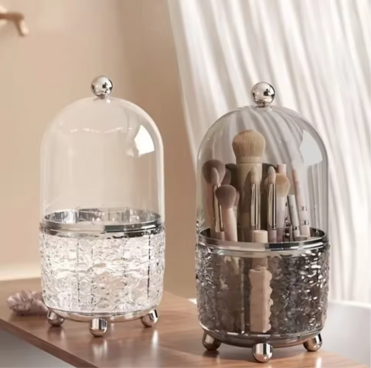 Luxury Dustproof Rotating Brushes Holder with Lid