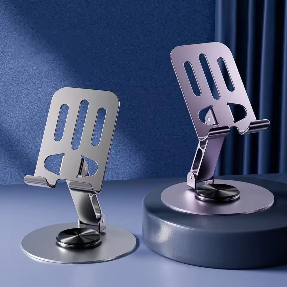 360 Rotating Portable Metal Phone / Tablet Holder