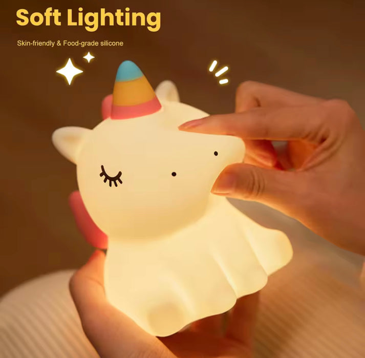Unicorn Silicone Night Lamp for Kids