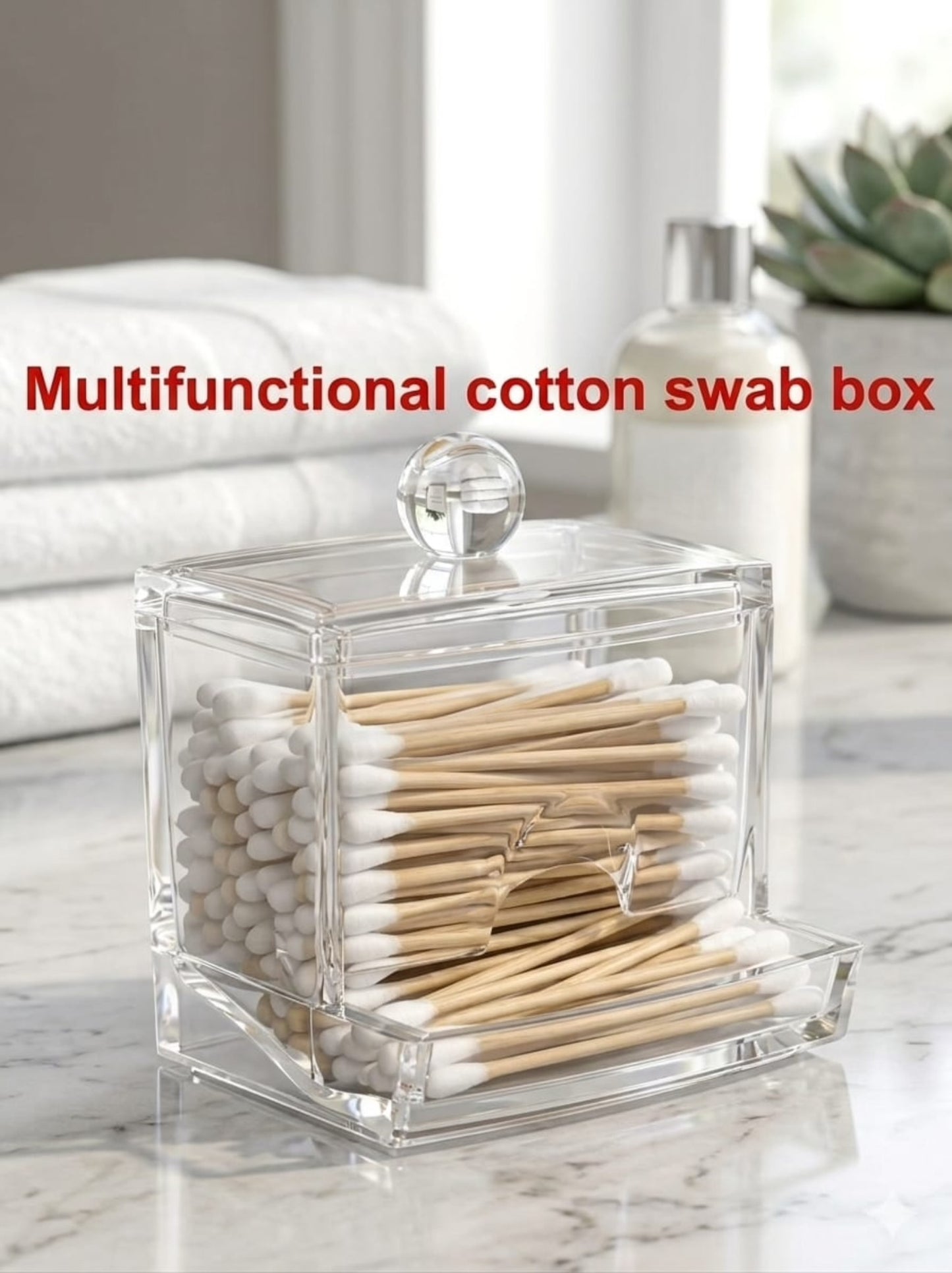 Acrylic Cotton Swabs Holder