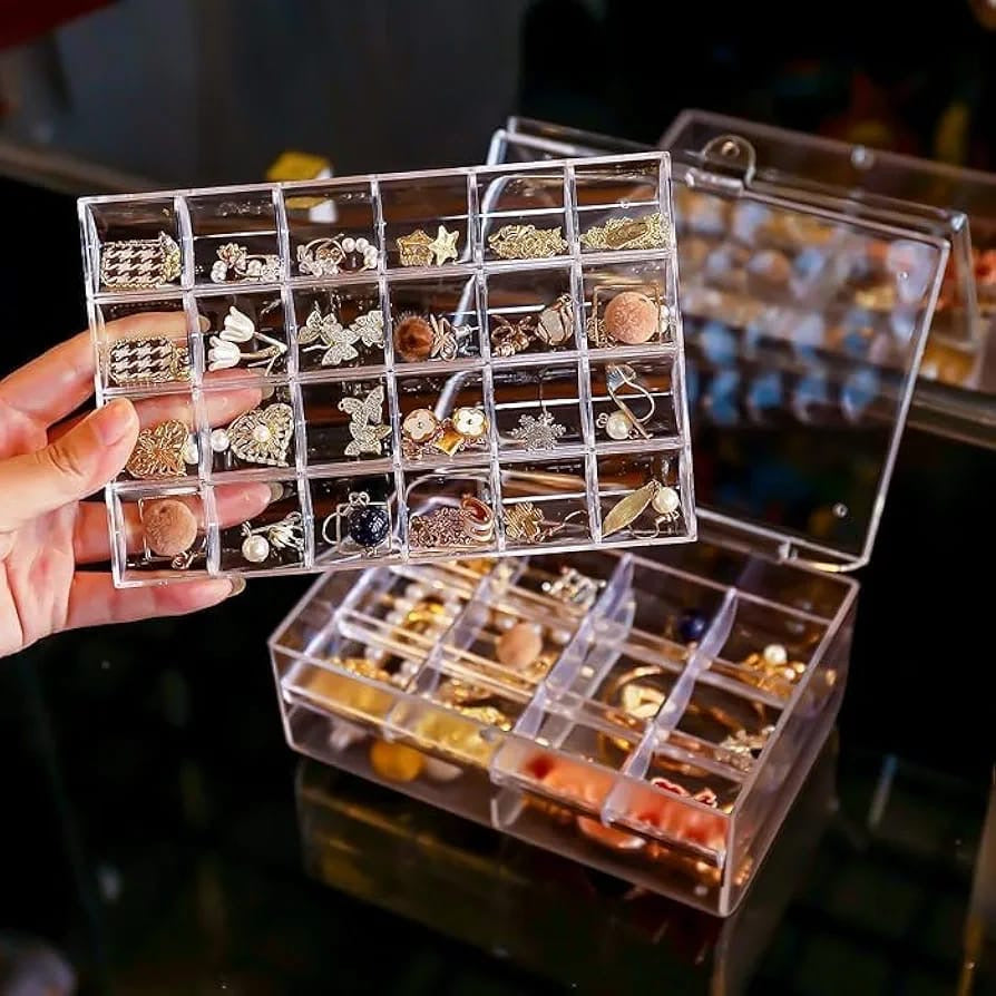 Multi Layer Acrylic Dustproof Jewellery Box Organizer