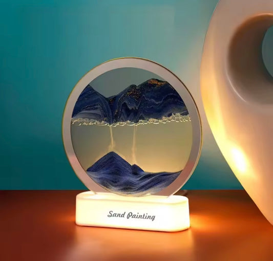 3D Led Moving Sand Timer For Home Decoration