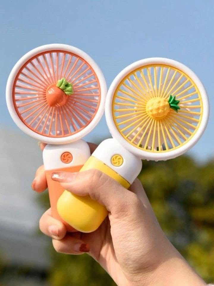 Rechargeable Mini Handheld Cute Fruit Fan with Phone Holder