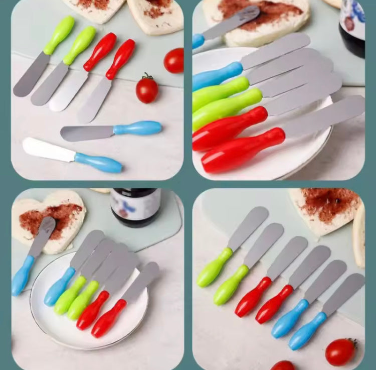 6 Pcs Stainless Steel Butter Jam Spread Knife Set