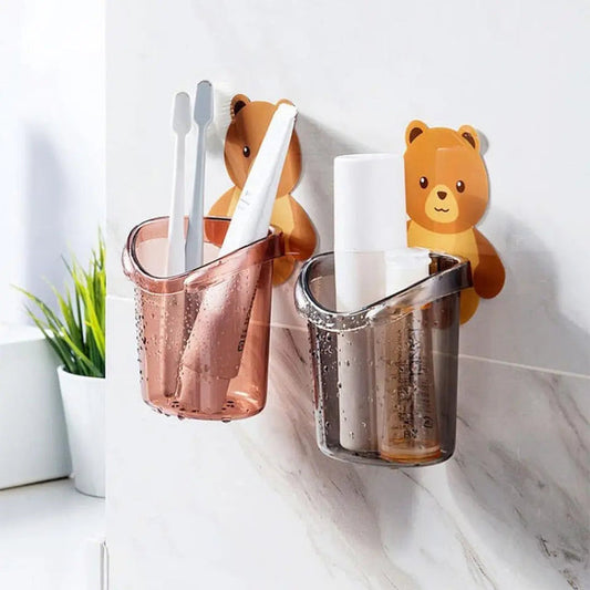 Wall Mounted Toothbrush & Toothpaste Holder