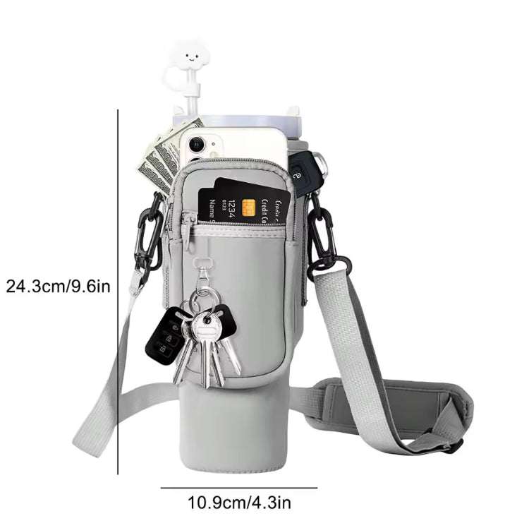 40oz Tumbler Cover with Phone Pocket Holder with Shoulder Strap