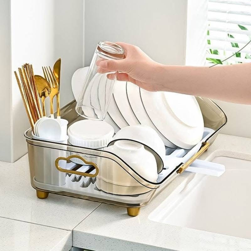 Acrylic Luxury Kitchen Dish Drain Rack