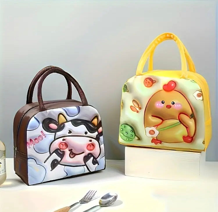 3D Insulated Thermal Lunch Bag for Kids