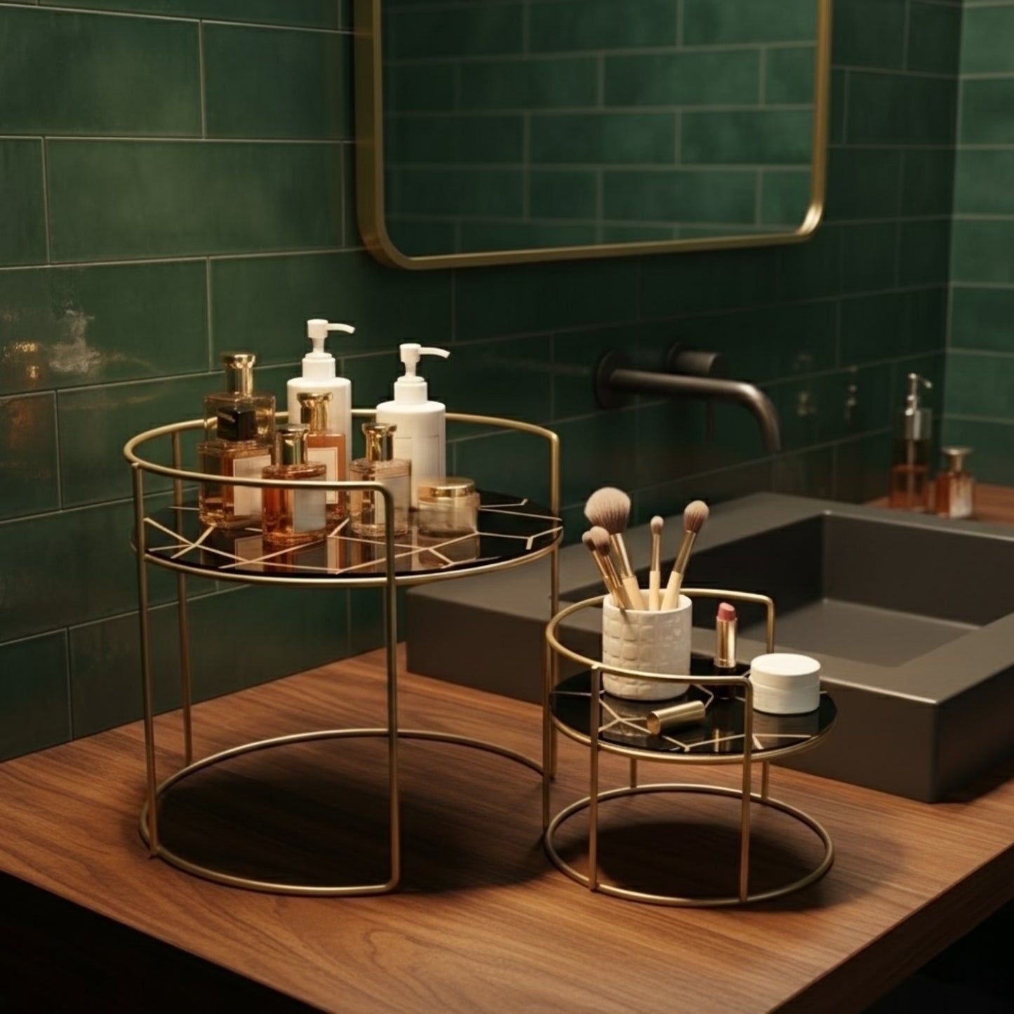 2 Tier Cosmetics Perfumes Stand