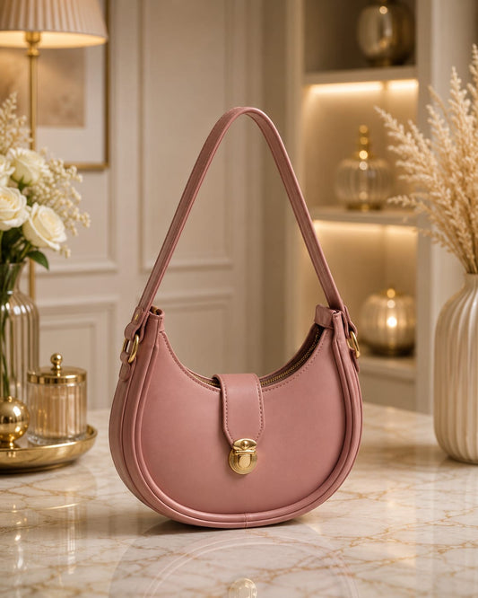 Elegant Leather Girls Shoulder Bag