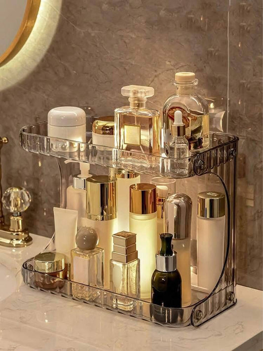 Double Layer Acrylic Vanity Cosmetics Perfume Organizer