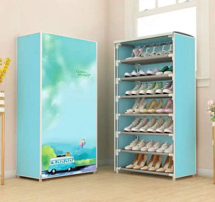 8 Layers Dustrproof Shoes Rack Non-Woven Shoes Storage Organizer
