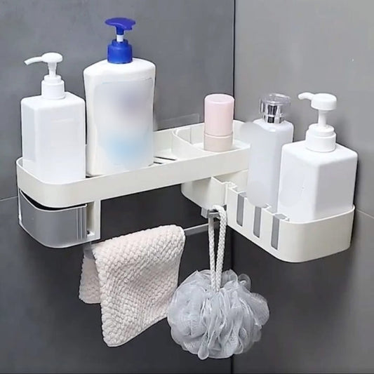 Wall Mounted Expandable Bathroom Shelf