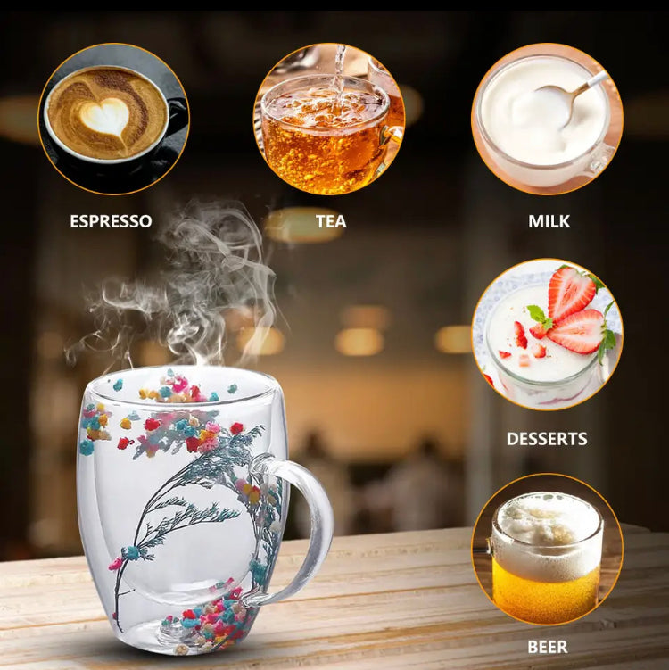 Double Wall Insulated Tea Coffee Glass