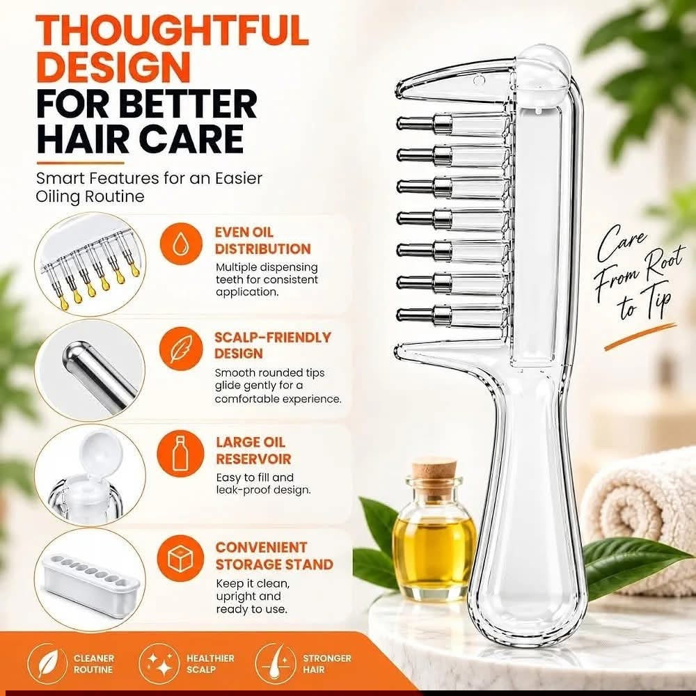 Hair Oil & Serums Applicator Comb