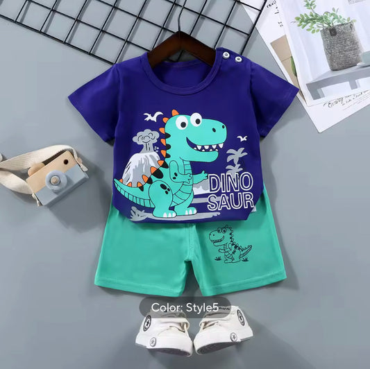 Tshirt+Shorts 2 Piece/Set For Boys