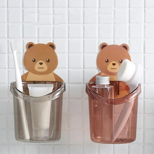 Wall Adhesive Bear Storage Holder
