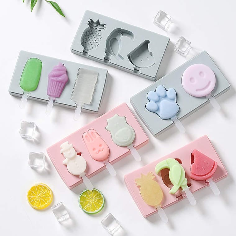 Cute Silicone Ice-Cream Mould for Kids (Random Shapes)